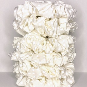 Pöttyös XXL scrunchie - ruha & divat - hajdísz & hajcsat - hajgumi - Meska.hu