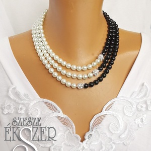 Black and White - ékszer - ékszerszett - Meska.hu