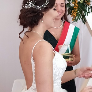 Tekergő hajékszer - esküvő - hajdísz - fésűs hajdísz - Meska.hu