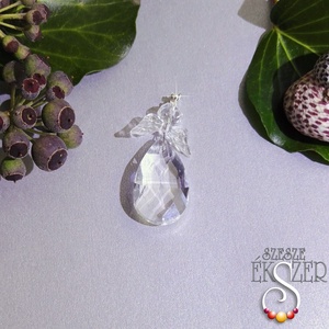 Angyalkás napfogó, kristályfüggő, suncatchers - otthon & életmód - dekoráció - ajtó- és ablak dekoráció - ablakdísz - Meska.hu