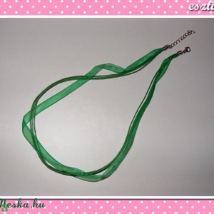 2 db Organza lánc zöld, Kellékek & szerszámok, Gyöngyfűzés kellékek, Egyéb alkatrész, Ékszerkészítés, Ékszerkészítés, MESKA
