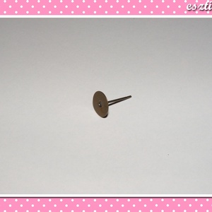 10 db Beszúrós fülbevaló alap bronz színű 7 mm x 12 mm, Kellékek & szerszámok, Ékszerkellék, Fülbevaló alap, Ékszerkészítés, Ékszerkészítés, MESKA