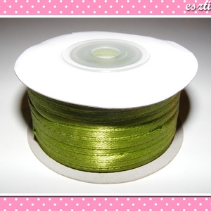 10 méter Szatén szalag 3 mm világoszöld, Kellékek & szerszámok, Dekorációs kellékek, Csomagolóanyag, Ékszerkészítés, Varrás, Varrás, MESKA