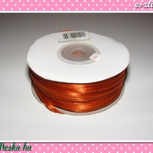 10 méter Szatén szalag 3 mm bronz, Kellékek & szerszámok, Dekorációs kellékek, Csomagolóanyag, Ékszerkészítés, Varrás, Varrás, MESKA