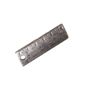 2 db Medál vonalzó 7x24 mm ezüst színű, Kellékek & szerszámok, Gyöngyfűzés kellékek, Egyéb alkatrész, Ékszerkészítés, Ékszerkészítés, MESKA