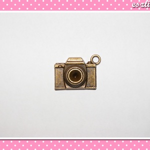2 db Medál Fényképezőgép 14x18 mm bronz színű - Meska.hu