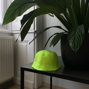 Horgolt bucket hat neon és szivárvány színekben - Meska.hu