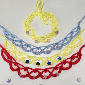 I'm just a girl horgolt choker minta (PDF fájl) - diy (csináld magad) - szabásminta, útmutató - Meska.hu