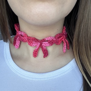 Masnis horgolt choker nyaklánc 100% pamutból - ékszer - nyaklánc - statement nyaklánc - Meska.hu