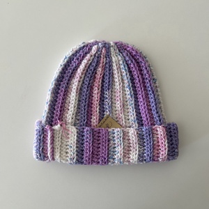 Vastag, színes horgolt beanie sapka - több színben - Meska.hu