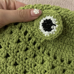 Zöld béka bucket hat kalap - 100% pamut - ruha & divat - sál, sapka, kendő - kalap - Meska.hu