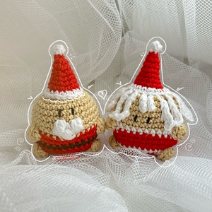 Horgolt chubby mikulás és mikulásné amigurumi figurák - egy pár - Meska.hu