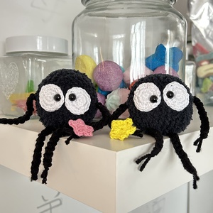 Horgolt Susuwatari figurák  Kézzel Készített Soot Sprite Plüss - játék & sport - plüssállat & játékfigura - más figura - Meska.hu