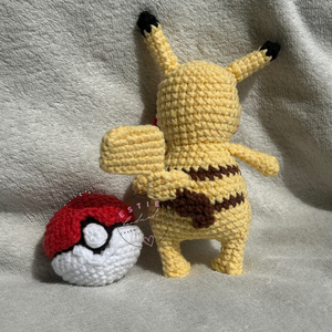Horgolt Pikachu amigurumi figura  kézzel készült, saját tervezés, 100% pamut - játék & sport - plüssállat & játékfigura - más figura - Meska.hu