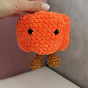 Horgolt Lábacskás Halloween tök - Jellycat Stílusú Cuki Tök Figura, Őszi és Halloween Dekoráció (Pumpkin Spice) - otthon & életmód - dekoráció - halloween - halloweeni figurák - Meska.hu