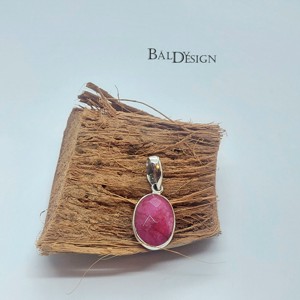 Ezüst rubin medál, Ékszer, Nyaklánc, Medál, Ékszerkészítés, MESKA
