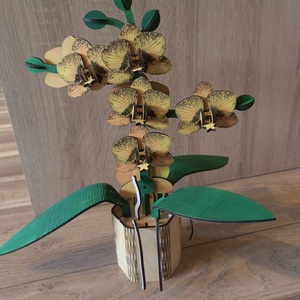 Fa orchidea, festett - otthon & életmód - dekoráció - virágdísz és tartó - csokor & virágdísz - Meska.hu