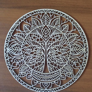 Életfa mandala falidísz - otthon & életmód - dekoráció - fali és függő dekoráció - függődísz - Meska.hu