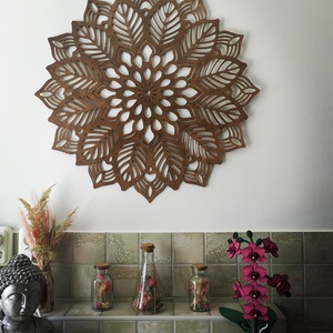Mandala falidísz 70 cm, Otthon & Életmód, Dekoráció, Spiritualitás, Mandala, Famegmunkálás, MESKA