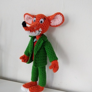 Geronimo Stilton horgolt mesehős egér karakter baba - játék & sport - plüssállat & játékfigura - egér - Meska.hu