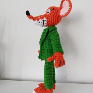 Geronimo Stilton horgolt mesehős egér karakter baba - játék & sport - plüssállat & játékfigura - egér - Meska.hu