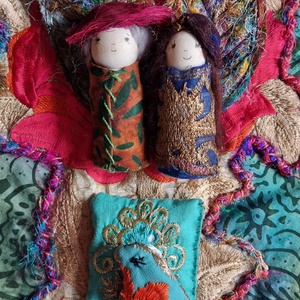 Szívünkben a rózsa- játékmező illatos búzazsák készlethez gyerekeknek - játék & sport - készségfejlesztő és logikai játék - montessori szivárvány, waldorf játékok - Meska.hu