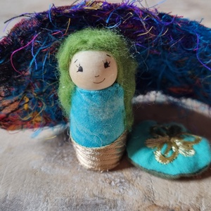 Legszebb levelem- kék/türkiz  - játék & sport - készségfejlesztő és logikai játék - montessori szivárvány, waldorf játékok - Meska.hu