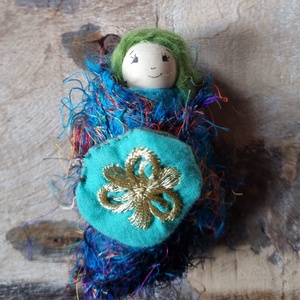 Legszebb levelem- kék/türkiz  - játék & sport - készségfejlesztő és logikai játék - montessori szivárvány, waldorf játékok - Meska.hu