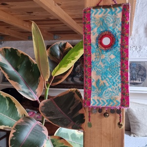 Várlak haza-ajtódísz kis tükörrel - otthon & életmód - ház & kert - isten hozott tábla - Meska.hu