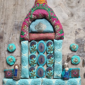 Türkiz birodalom -textilkirakó gyerekeknek( 22db+2db baba), Baba - mama, Baba játékok, Waldorf játékok, Varrás, Újrahasznosított alapanyagból készült termékek, MESKA