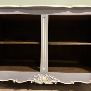 Neobarokk kék-fehér festett tömör fa komód - otthon & életmód - bútor - komód - Meska.hu