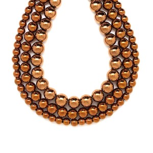 Hematit szinezett bronz golyó 10mm, Kellékek & szerszámok, Ásvány alapanyag, Ásványfüzér, , MESKA