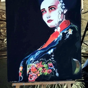 A nagy Gésa - művészet - festmény - akril - Meska.hu