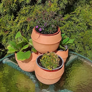 Emeletes virágcserép - otthon & életmód - ház & kert - virágláda, balkonláda - Meska.hu