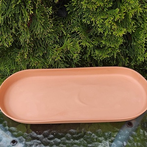 Agyag virágtál alátét kültérre - Meska.hu