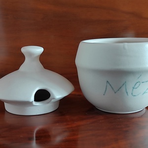 Mézes csupor (méztartó) - otthon & életmód - konyhafelszerelés, tálalás - konyhai tárolás - méz & vajtartó - Meska.hu