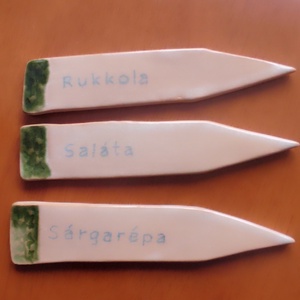 Ágyásjelölő, növényjelölő táblácska, Otthon & Életmód, Ház & Kert, Növény & Veteményes, Kerámia, MESKA