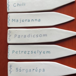 Ágyásjelölő, növényjelölő táblácska  - Meska.hu