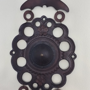 Bőrdíszmű fali dekoráció  - otthon & életmód - dekoráció - fali és függő dekoráció - falra akasztható dekor - Meska.hu