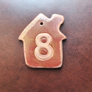 Házikó alakú házszámtábla, Otthon & Életmód, Ház & Kert, Házszám, Kerámia, MESKA