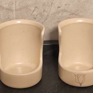 Fakanáltartó , Otthon & Életmód, Konyhafelszerelés, tálalás, Sütés, főzés, Fakanál & Fakanáltartó, Kerámia, Fehér agyagból, öntési illetve kézi formázási technikával készített, ólommentes mázzal bevont fakan..., MESKA