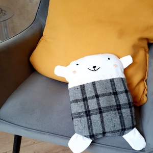 Maci párna - Textil mackó párna - baba - mama - babaszoba dekoráció - gyerek díszpárna - Meska.hu
