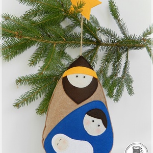 SZENT CSALÁD- karácsonyi dekoráció - karácsony - karácsonyi lakásdekoráció - karácsonyi lakásdíszek - Meska.hu