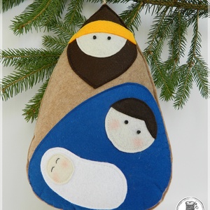 SZENT CSALÁD- karácsonyi dekoráció - karácsony - karácsonyi lakásdekoráció - karácsonyi lakásdíszek - Meska.hu