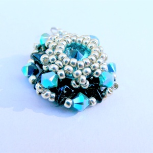 Aquamarine kék medál - ékszer - nyaklánc - medál - Meska.hu