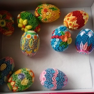 quilling tojások - Meska.hu
