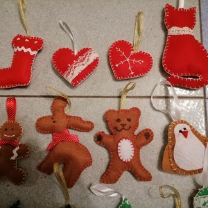 Karácsonyfa dísz szett.  - karácsony - mikulás - mikulás beltéri dekoráció - Meska.hu