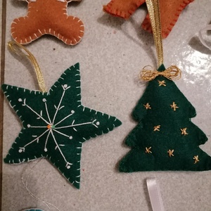 Karácsonyfa dísz szett.  - karácsony - mikulás - mikulás beltéri dekoráció - Meska.hu