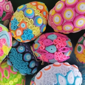 Quilling tojás - otthon & életmód - dekoráció - asztal és polc dekoráció - asztaldísz - Meska.hu