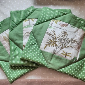 Patchwork textil edényalátét - otthon & életmód - konyhafelszerelés, tálalás - sütés, főzés - edényalátét - Meska.hu